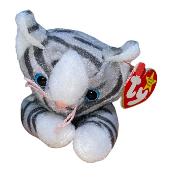 Ty Beanie Babies Prance Cat 1997 Plush Stuffed Animal Hang 5th Gen Tush 6th Gen - Picture 1 of 11